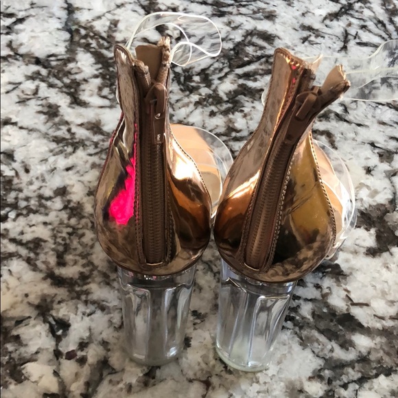 Rose gold clear heels - Picture 6 of 6